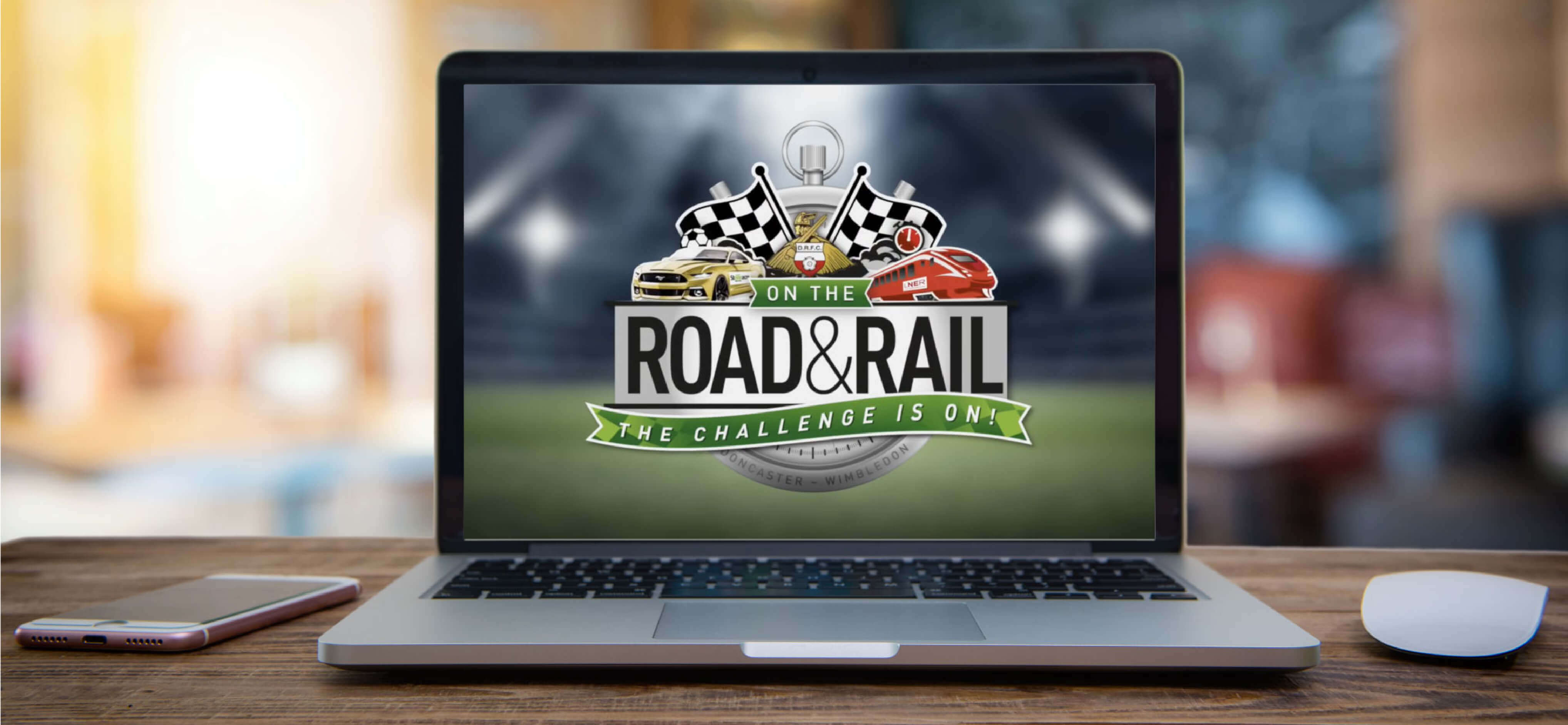 Stoneacre On the Road and Rail YouTube Clip on Laptop