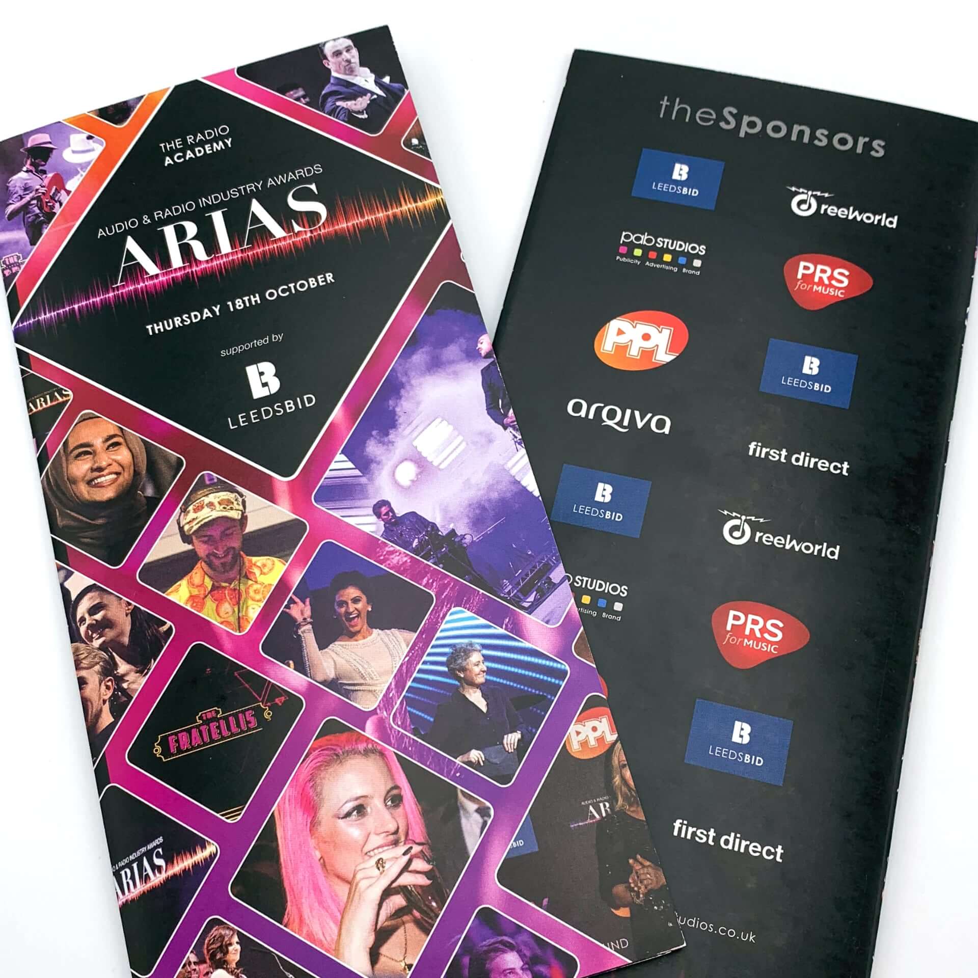 Arias Brochure - Front and Back Cover