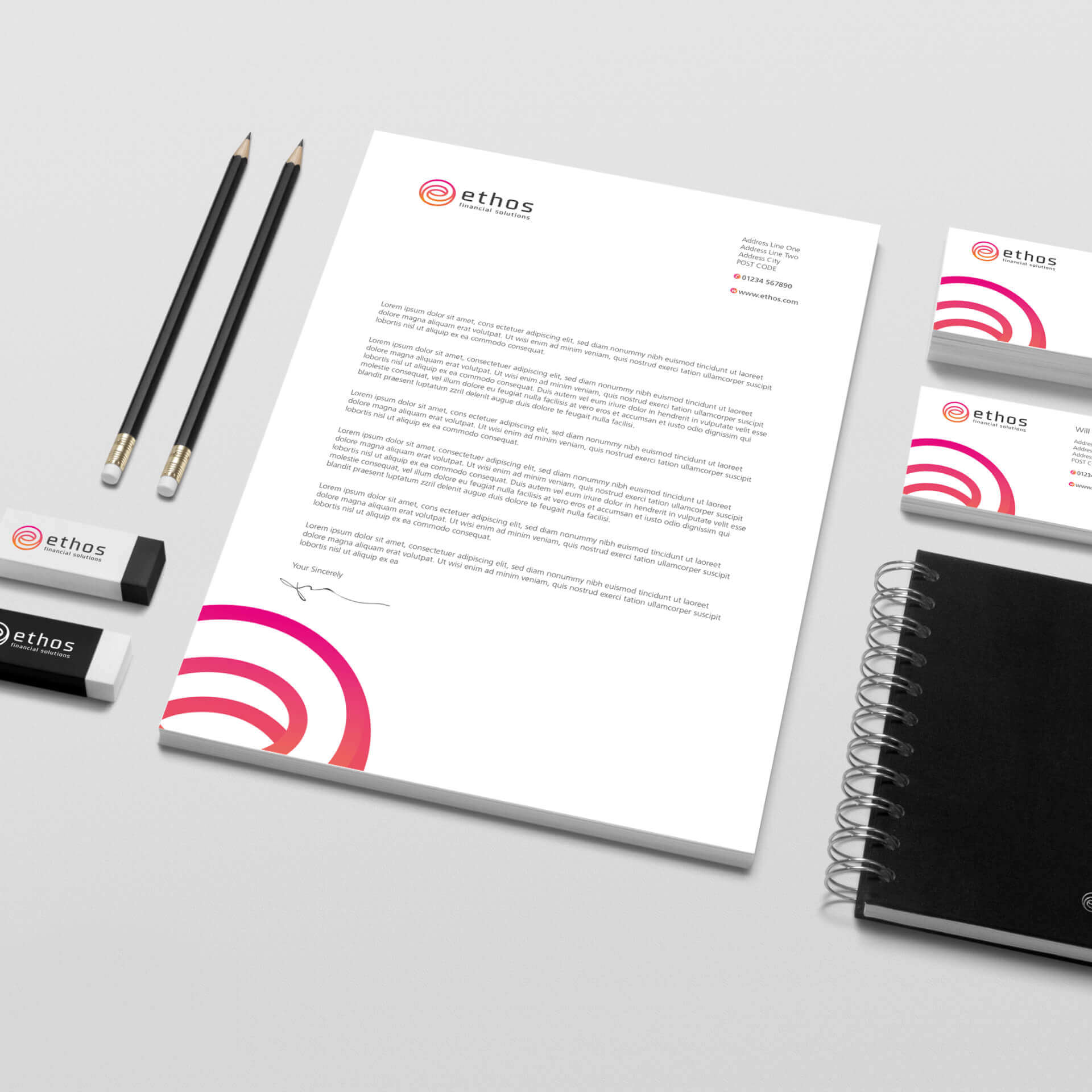 Ethos Branded Stationary