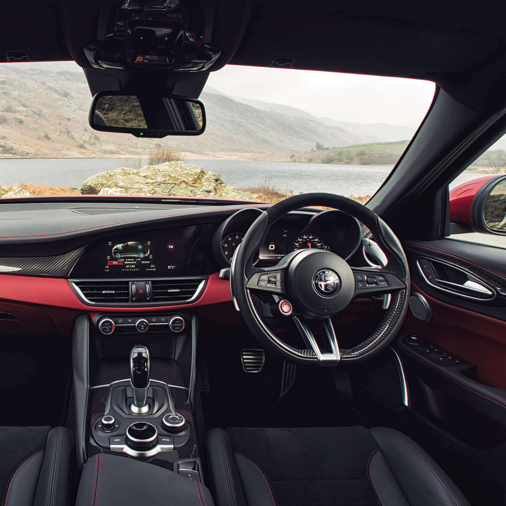 Red Alfa Romeo Interior