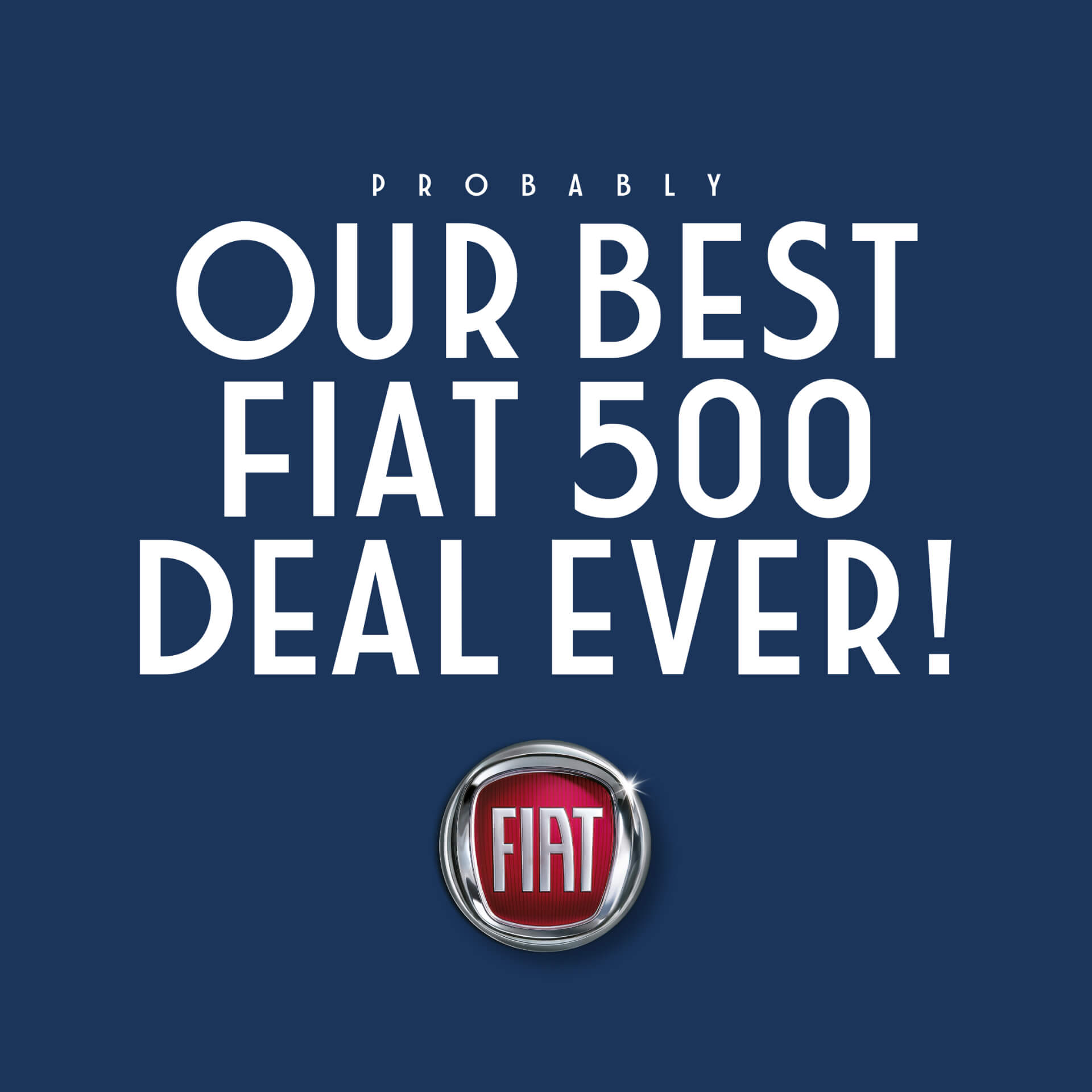 Fiat 500 Facebook Advert Artwork
